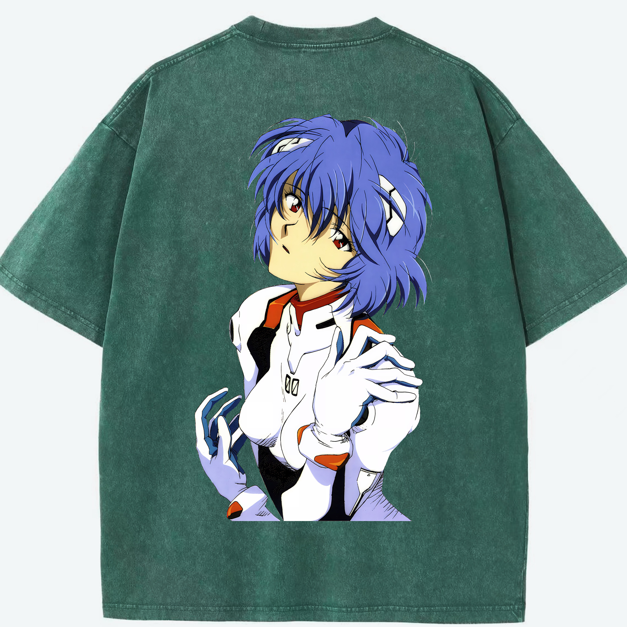 （画像用） EVA 新世紀エヴァンゲリオン 綿100% ヴィンテージ風 半袖Tシャツ（背面プリント）
